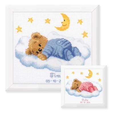 Imagen de Vervaco Kit de Punto Cruz, Textura, Blanc, 22 x 20cm