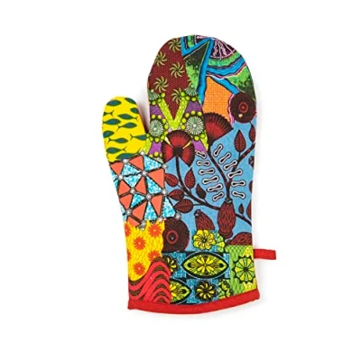 Imagen de Excelsa Afrika Guante de Horno, Talla única, Forro 100% algodón, Relleno poliéster