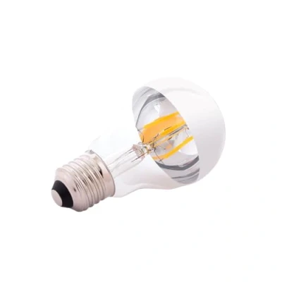 Imagen de Greenice Bombilla LED E27 4W 273Lm 2000ºK Filamento A6 Reflector Plata 30.000H [WR A60 SILVER WW]