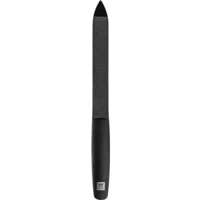 Imagen de ZWILLING Lima de zafiro (superficies limado grano grueso y fino para acortar dar forma, punta limpiadora), Premium, negra, 130 mm
