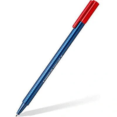 Imagen de Staedtler Noris Triplus Ball 437 M 2. Bolígrafo con punta de bola y anchura media. Caja 10 bolígrafos color rojo.