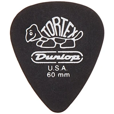 Imagen de JIM DUNLOP Púas Tortex Pitch Black 0,60mm Saco de 12