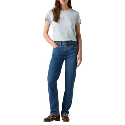 Imagen de Levi&#039;s 724 High Rise Straight Jeans, MOSEY Mid Stone, 33W x 32L para Mujer