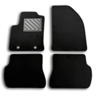 Imagen de Alfombrillas para Ford Fusion Restyling de 2005 a 2008 Fix ovaladas Medida, Antideslizantes, talonera PVC,