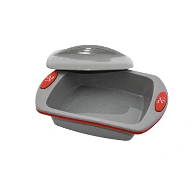 Imagen de Jata Hogar MC68 Molde de silicona para repostería y cocina. Apto freidora aire, horno, congelador lavavajillas. 23 x 18 4,5 cm. Antiadherente, flexible fácil desmoldar.