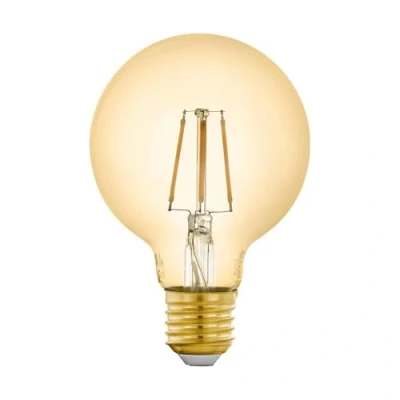 Imagen de EGLO connect.z Smart Home bombilla LED E27, G80, ZigBee, control de voz y la aplicación, regulable, blanco cálido, 500 lúmenes, 5 vatios, vintage ámbar