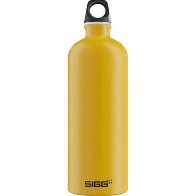Imagen de SIGG Mustard Touch botella cantimplora (1 L), con tapa especialmente hermética sin sustancias nocivas, de aluminio ligera