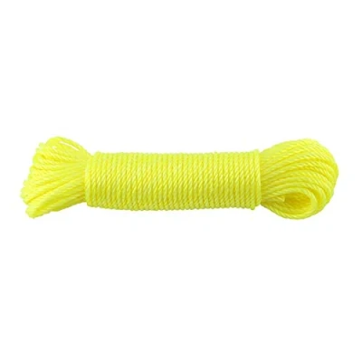 Imagen de Cuerdas De Nylon Cuerda para Tender La Ropa Al Aire Libre Calificación Línea Reemplazo Jardín Patio Acampar Secado 20 M (Amarillo)