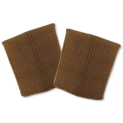 Imagen de USIT, Puños para Ropa de Lana, 8x9 cm, Ideal Reparar Chaquetas y Cazadoras, 1 Par, Nogal Oscuro
