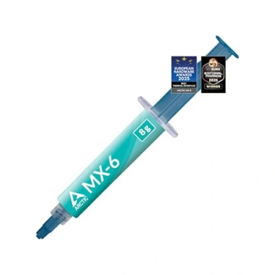 Imagen de ARCTIC MX 6 (8 g) Ultimate Performance Thermal Paste para CPUs, Consolas, Tarjetas gráficas, Portátiles, Muy Alta conductividad térmica, Larga duración, No conductiva, capacitiva