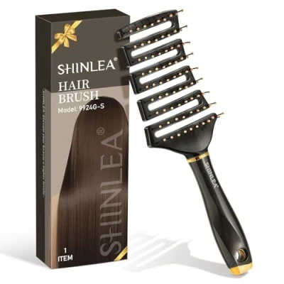 Imagen de SHINLEA Cepillo Pelo, Pelo Antitirones niños y adultos, exclusivas de flexión ultra suaves Peine Apto para todo tipo peinados