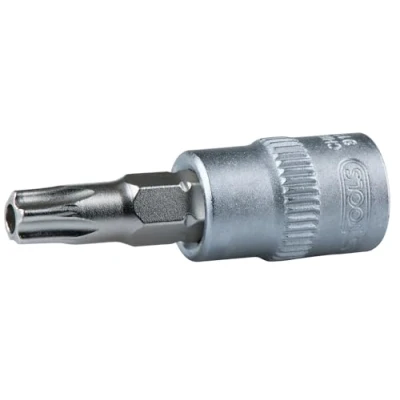 Imagen de KS TOOLS 911.1485 Piezas insertables de llave cubo DIN3120, ISO1174 TB9 Acero cromo vanadio con orificio frontal, Torx moleteado