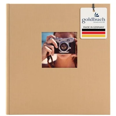 Imagen de Goldbuch Álbum de Fotos, Lino, Beige, 25 x 4 cm
