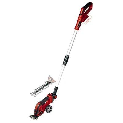 Imagen de Einhell Li T Solo Power X Change Tijeras para césped y arbustos (Li Ion, 18 V, Mango telescópico, Hoja de Corte 100 mm, 200 sin batería ni Cargador)