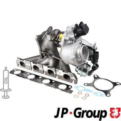 Imagen de JP GROUP 1117408100 Turbocompresor de gases escape incl. kit juntas VOLKSWAGEN: Golf 5, Passat B6 Berlina, Variant
