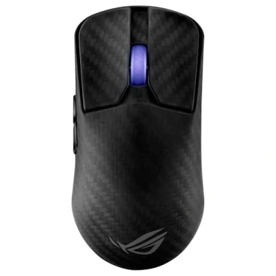 Imagen de ASUS ROG Harpe Ace Extreme Ratón inalámbrico Gaming, diseño de Fibra Carbono, 47 g, Sensor óptico AimPoint Pro 42K, microinterruptores ópticos, Polling Rate Booster, Esports y FPS, Negro