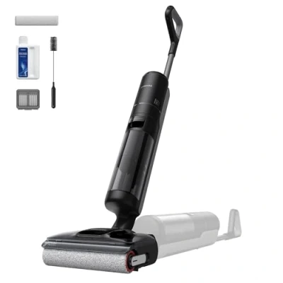 Imagen de DREAME H12 Pro FlexReach Aspirador en Seco y Húmedo, Alcance Plano de 180, Secado Durante 5 Min, 18 kPa Succión, Lavado Caliente a 90 C, Limpieza Borde Borde, 50 Minutos