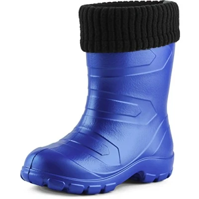 Imagen de Ladeheid Botas de Agua Antideslizantes en EVA Unisex Niños Niñas LA845KIDS (Aciano2727c/Negro, 33 EU)
