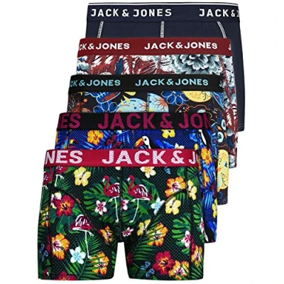 Imagen de Jack &amp; Jones Jacplain Solid Trunks, Hombre, 5er Pack Mix 1, M