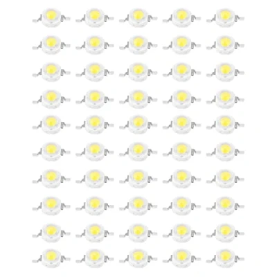 Imagen de Virutas LED Bombilla Chip 1W de alta potencia Beads Componentes del emisor luz Accesorio iluminación DIY SMD Diodo luz(blanco)