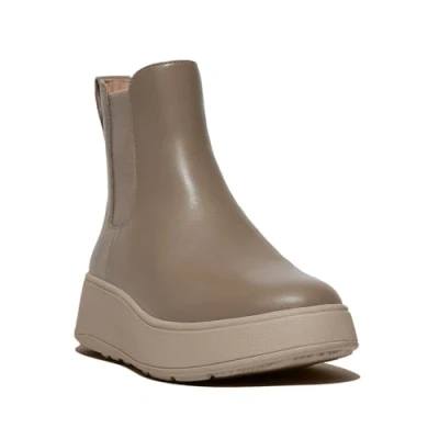 Imagen de Fitflop F Mode Botas Chelsea de Piel con Plataforma Plana, Mujer, Gris Minky, 37 EU