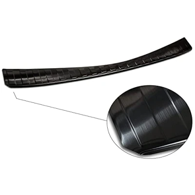 Imagen de Avisa Protector del Parachoques Trasero Inoxidable Negro Compatible con Toyota Corolla XII Combi 2019 (Incl. GR Sport) &amp; Suzuki Swace 2020 &#039;Ribs&#039;