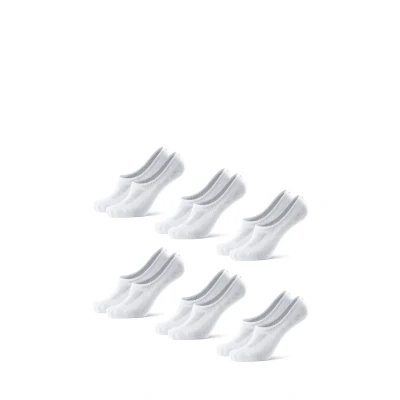 Imagen de DANISH ENDURANCE 6 Pack Pinkies en Bambú, Transpirables, Calcetines Invisibles Mujer y Hombre, Blanco, 39 42