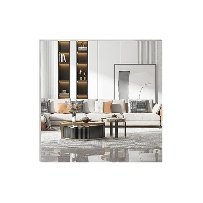 Imagen de DRERIO Espejos Grandes de Pared Vetro Rectangular Cristal 30x30 cm Espejo Clásico Adhesivos sin Marco para Sala Estar, Baño, Dormitorio