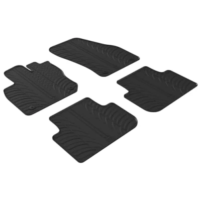 Imagen de Gledring Alfombrillas de Goma Compatible con Volkswagen Tiguan III (CT1) 2024 (Perfil T 4 Partes + Clips Montaje)