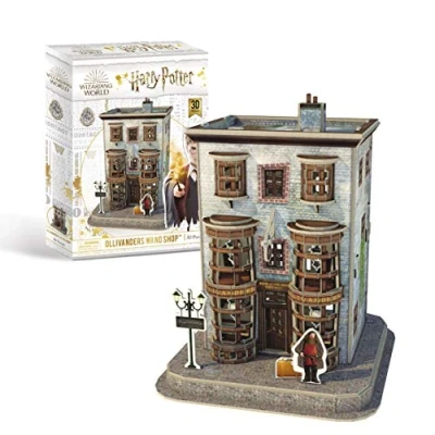 Imagen de University Games 7595 Harry Potter Diagon Alley Olivanders Wand Shop 3D Puzzle