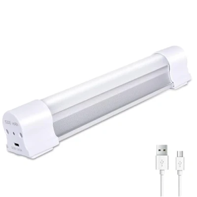 Imagen de LETOUR Barra de luz Trabajo magnética con Tubo LED, 5 Niveles Regulables, Linterna Camping Recargable por USB, portátil Resistencia para 60 Horas (LT LTK60 60W)