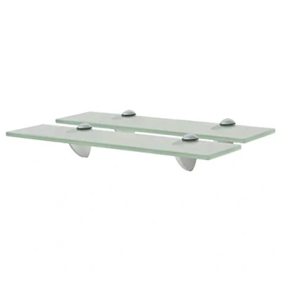 Imagen de vidaXL 2X Estantes Flotantes Balda Montado Colgantes Expositora Estantería Decoración para Libros y Objetos Parillo Almacenamiento Vidrio 40x20cm