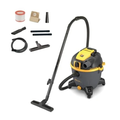 Imagen de STANLEY SXVC35PTDE Aspirador Multiuso de sólidos y líquidos con Toma para Herramientas eléctricas integrada (1600 W, 35 l)