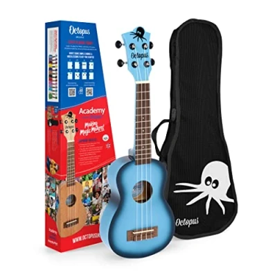 Imagen de Octopus UK205 LBB Ukelele soprano en color ráfaga azul claro