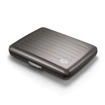 Imagen de ÖGON DESIGNS Cartera de Aluminio Smart Case V2 Large Compartimento Oculto para Monedas y Billetes Protección RFID Capacidad 10 Tarjetas