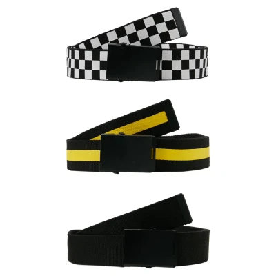 Imagen de Urban Classics 3 PACK Cinturón, Talla: L/XL, Black/white/yellow