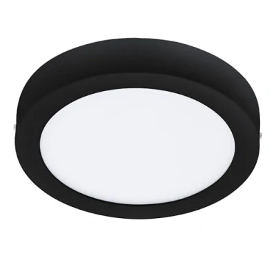 Imagen de Eglo connect.z Smart Home lámpara de techo LED para el baño Fueva Z, diámetro 21 cm, ZigBee, control voz y la aplicación, color luz, regulable, metálica superficie negra, IP44