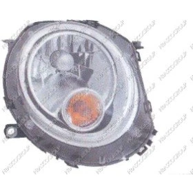 Imagen de PRASCO MN3084813 Faros derecha H4 blanco para circulación por la con electromotor servomotor reg. alcance luces MINI: Hatchback