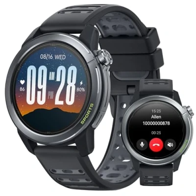 Imagen de Mibro GS Active2 Smartwatch para Padel con Llamadas Bluetooth, Peso 39,68g, Reloj Inteligente Running GPS, Impermeable 5ATM, 150 Modos Deportivos, Compatible Android &amp; iOS, Gris Oscuro
