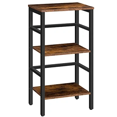 Imagen de HOOBRO Estantería de Escalera, para Discos, Librería 3 Estantes, Plantas, Ahorro Espacio, Estructura Metálica, Sala Estar, Dormitorio EBF80CJ01