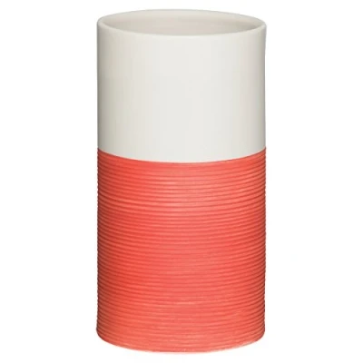 Imagen de Sealskin Vaso para Cepillo de Dientes Doppio, 6.9 x 12.6 cm, Porcelana, Coral Rojo
