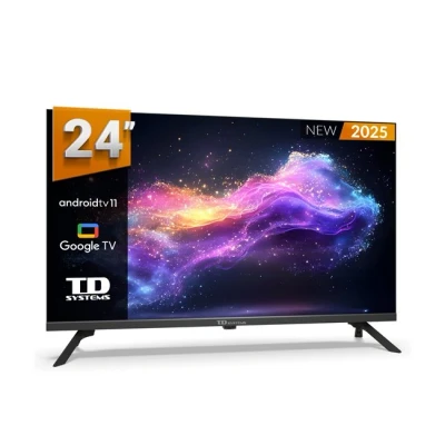 Imagen de TD Systems Smart TV 24 Pulgadas HD, Android 11, Google Assistant, Control por Voz, televisión TDT 2025. Televisor con 3 años de Garantia PRIME24K20GLE