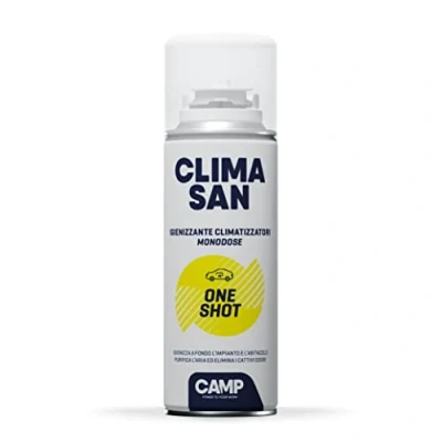 Imagen de CAMP CLIMASAN ONE SHOT Spray Higienizante para aire Acondicionado de Dosis Única,purifica el y neutraliza los malos olores