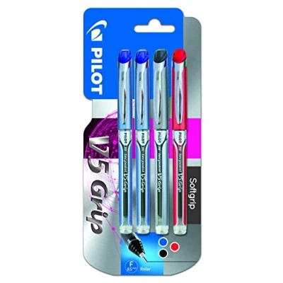 Imagen de Pilot Spain BXGPN V5 V 5 Grip Rotulador tinta líquida, 4 unidades, multicolor