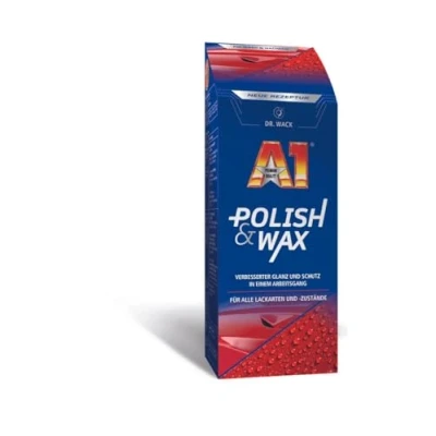 Imagen de DR. WACK A1 Polish &amp; Wax 500 ml Abrillantador y cera de coche en uno Eliminación fiable arañazos Protección brillo mejorados Para todos los tipos pintura Cuidado del alta