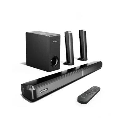 Imagen de ULTIMEA 4.1ch Barras de Sonido para TV con Subwoofer, 2 en 1 Barra Desmontable TV, Bluetooth 5.3 Sonido, 3 Modos Ecualización Altavoces, Graves Ajustables, Apollo S50