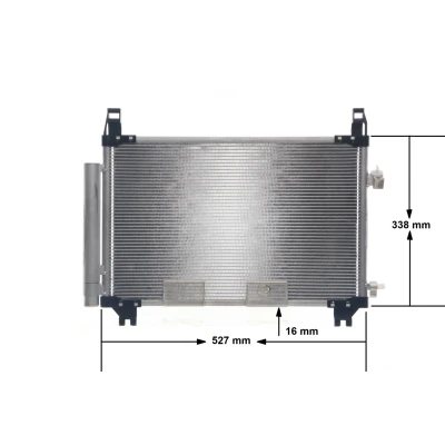 Imagen de MAHLE ORIGINAL AC 806 000S Condensador con secador, sin presostato 16 10,15 488 TOYOTA: Auris Hatchback, Yaris III II Hatchback
