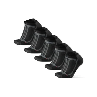 Imagen de Danish Endurance LONG Distance Running Lowcut 5 PACK Calcetines tobilleros, Talla: 35 38, Black grey