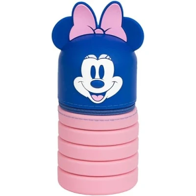 Imagen de CERDÁ LIFE&#039;S LITTLE MOMENTS Estuches Portatodos con Diseño en 3D Inspirados Minnie Color Rosa 6.5 X 19 Cm Fabricado 100% Silicona Producto Original Diseñado España