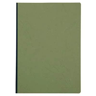 Imagen de Clairefontaine 791423C Cuaderno con lomo cosido tela Verde A4 (21 x 29,7 cm) 192 Páginas cuadrados pequeños Papel Blanco 90 g